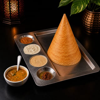 Ghee Roast Dosa (Cone Shaped) *Kids Special*