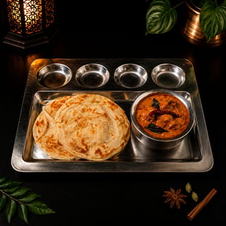Paratha (2 pcs) W/ Chicken Curry