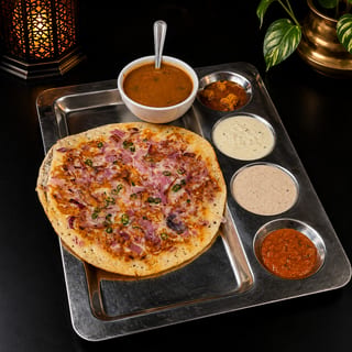 Onion Chilli Uttapam