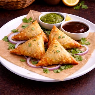 Navrang Onion Samosa (4 pcs)